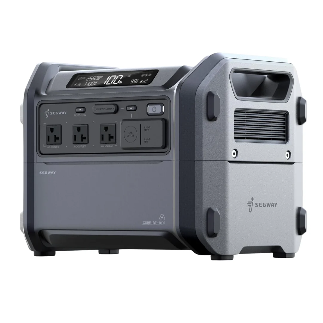Segway Cube 1000 2200W 1024Wh LiFePO4 Portable Solar Power Station