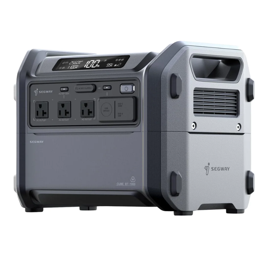 Segway Cube 1000 2200W 1024Wh LiFePO4 Portable Solar Power Station