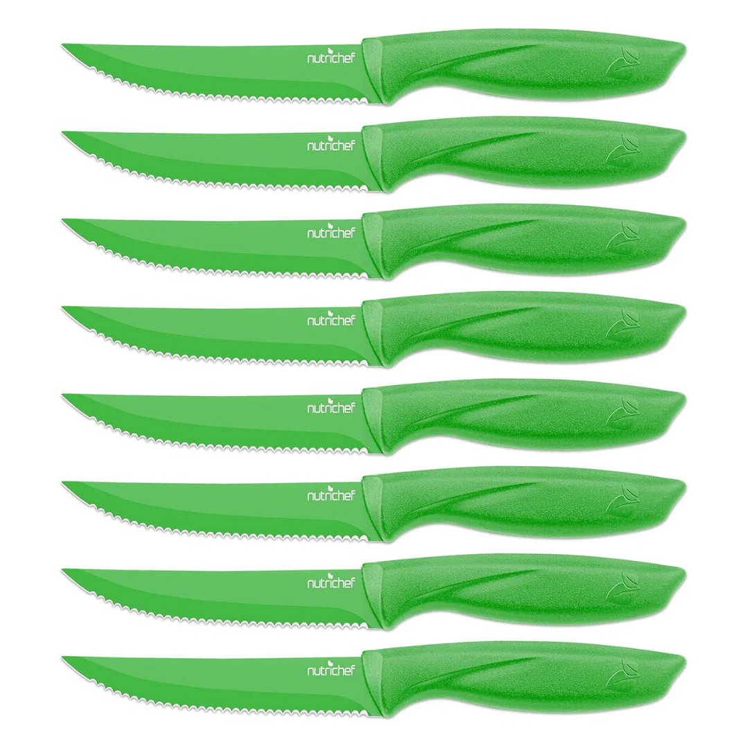 Set Of 8 NutriChef Steak Knife