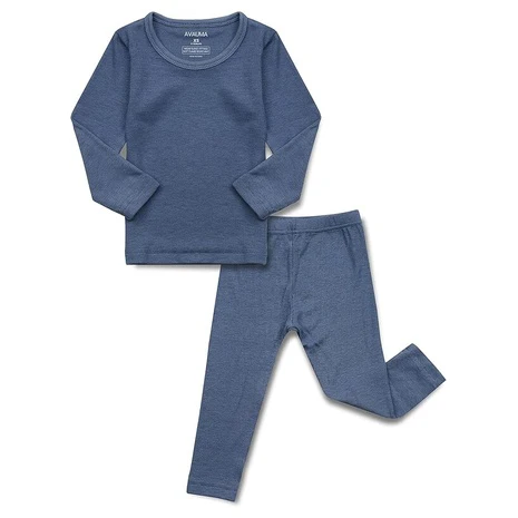 Size 2T Blue Ribbed Pajamas