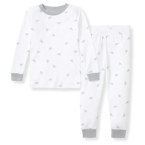 Size 4T Blue Bee Print Pajamas