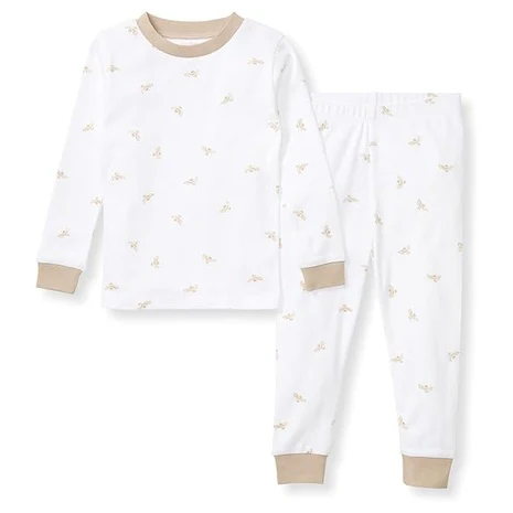 Size 5T Golden Bee Print Pajamas