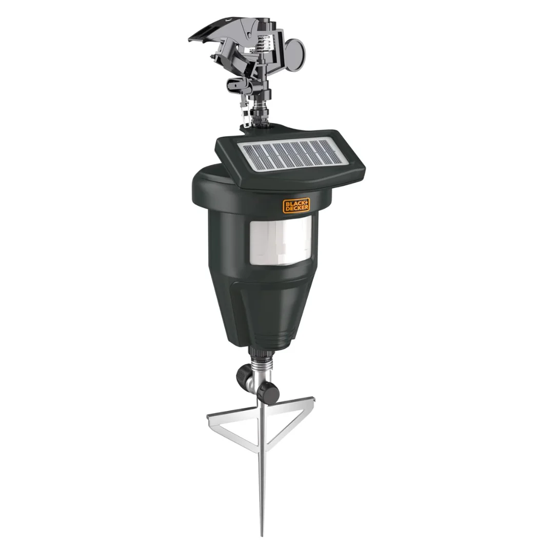 Solar Motion-Activated Water Spray Animal Repellent