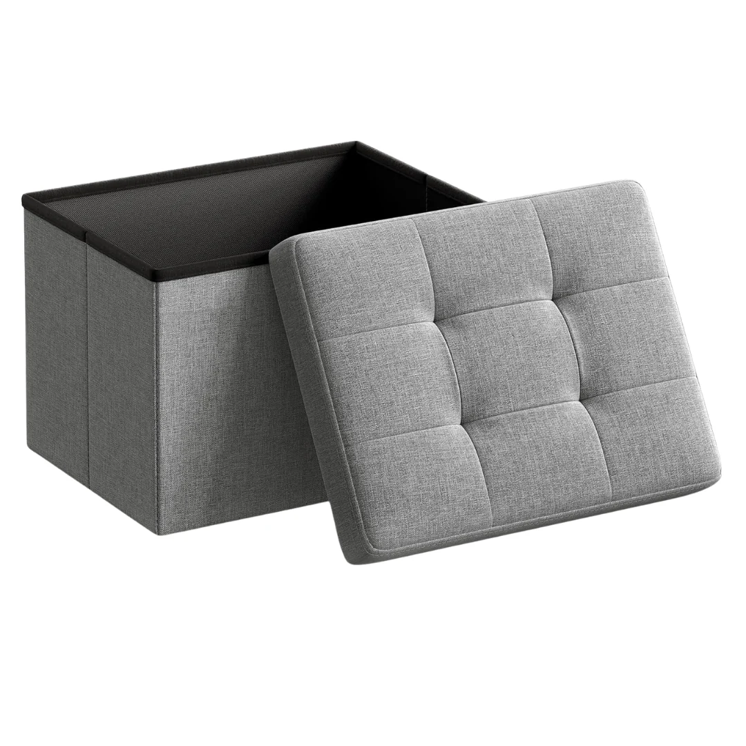 Songmics 286 lb Capacity Mazie Collection Folding Storage Ottoman