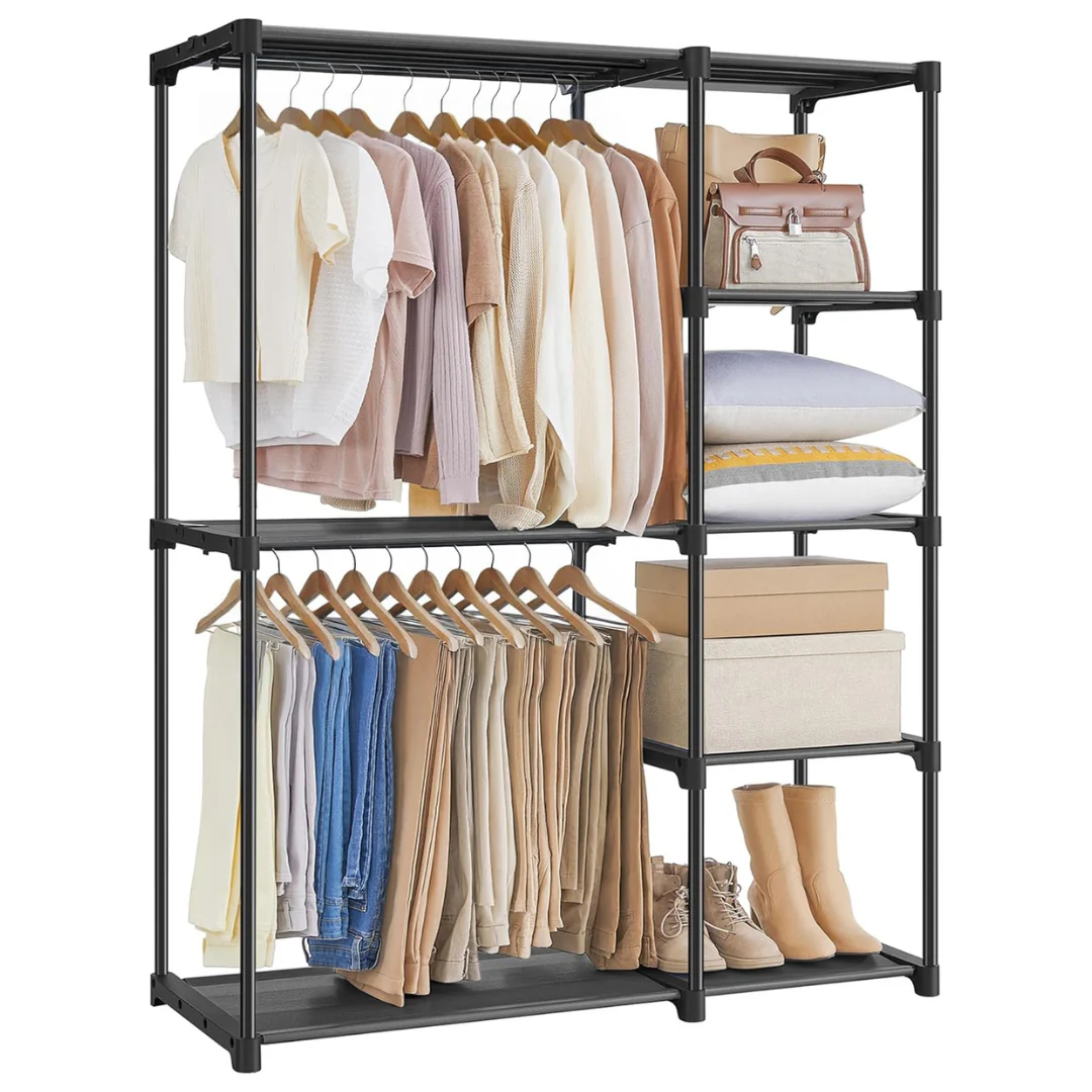 Songmics Portable Closet Organizer Rack (44.1" x 16.9" x 65")