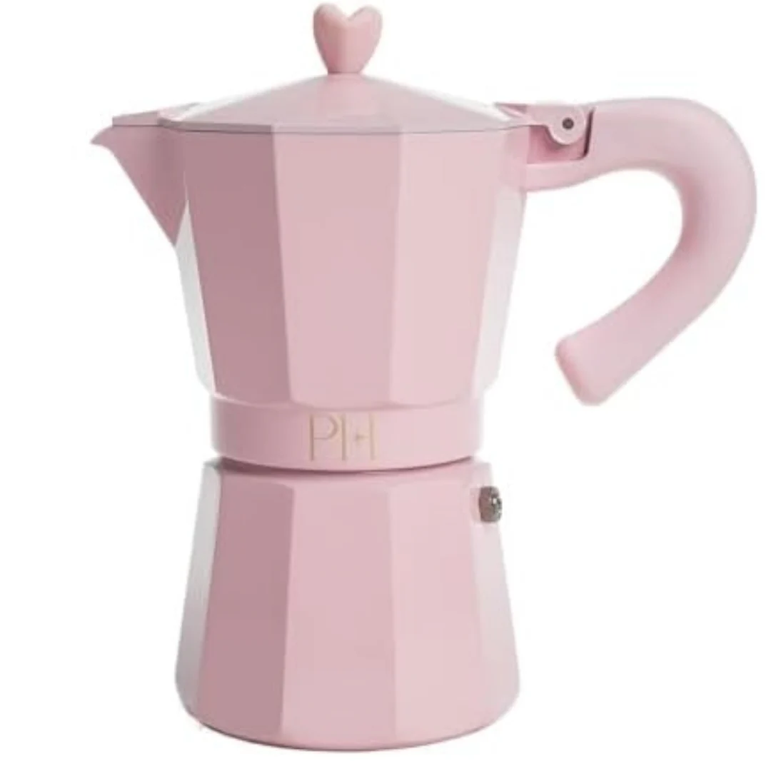 Stovetop Espresso and Coffee Maker with Iconic Heart Knob