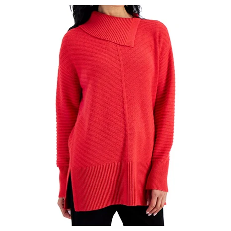Style & Co Women's Envelope Neck Tunic Sweater