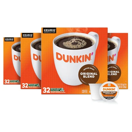 Targeted: 128 Dunkin K-Cup Coffee Pods