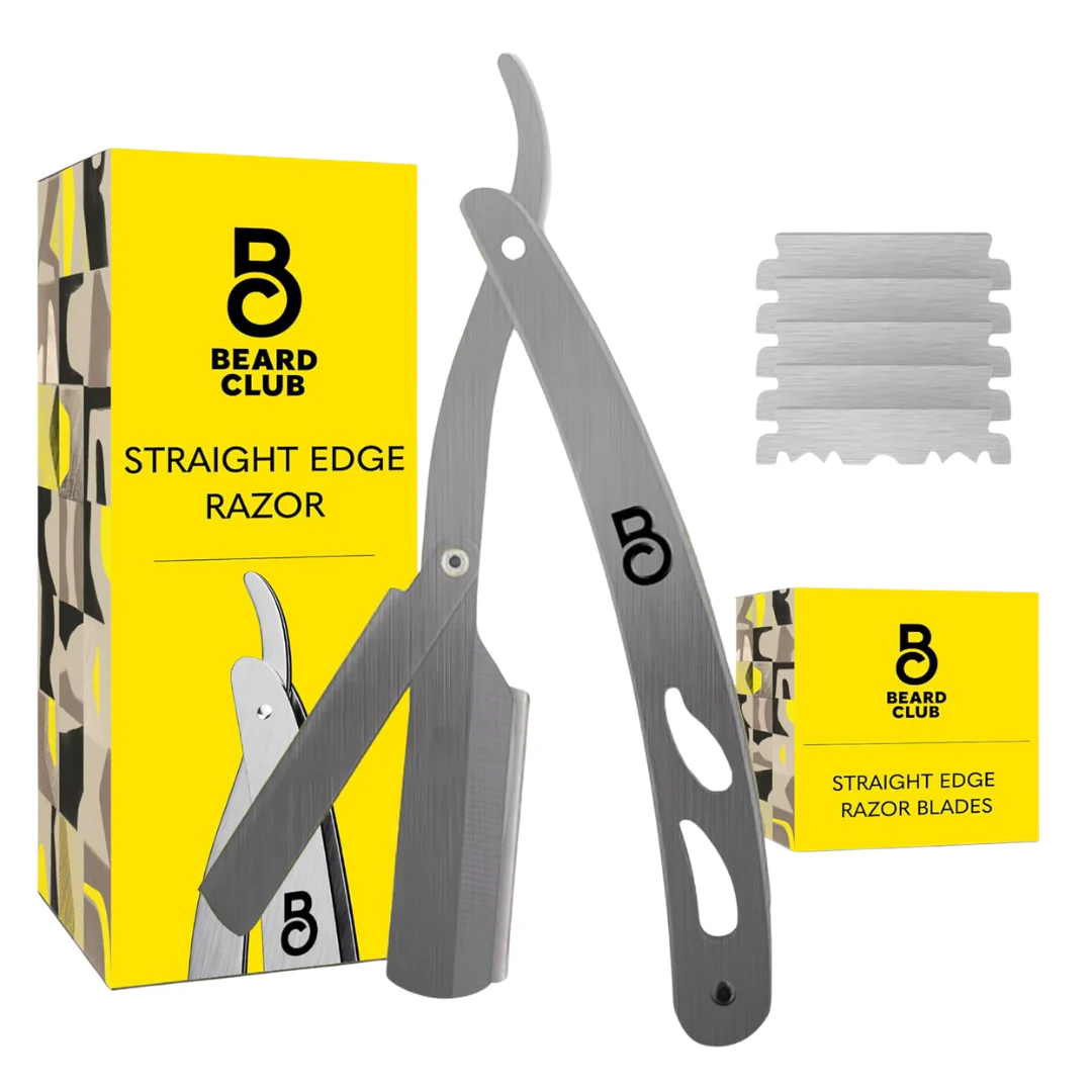 The Beard Club Straight Razor With 5 Replaceable Blades