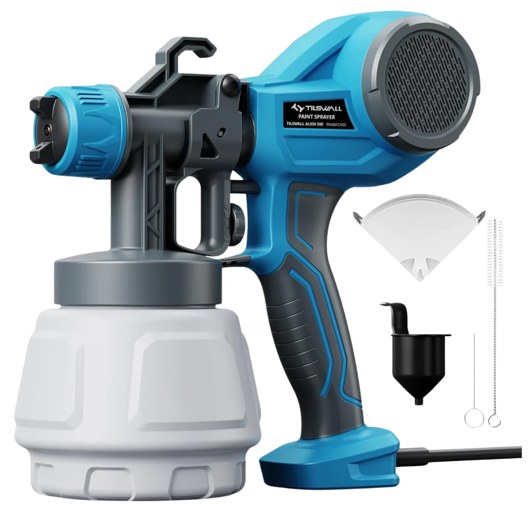 Tilswall Electric Ultra-Light Paint Sprayer W/ 4 Nozzles