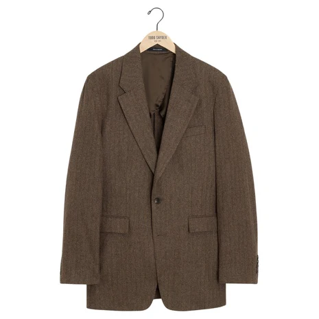Todd Snyder Men's Italian Flannel Herringbone Wythe Jacket