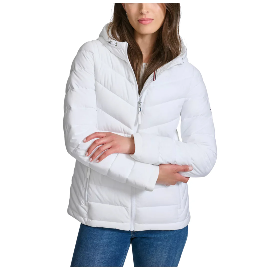 Tommy HilfigerWomen's Long-Sleeve Hooded Puffer Jacket