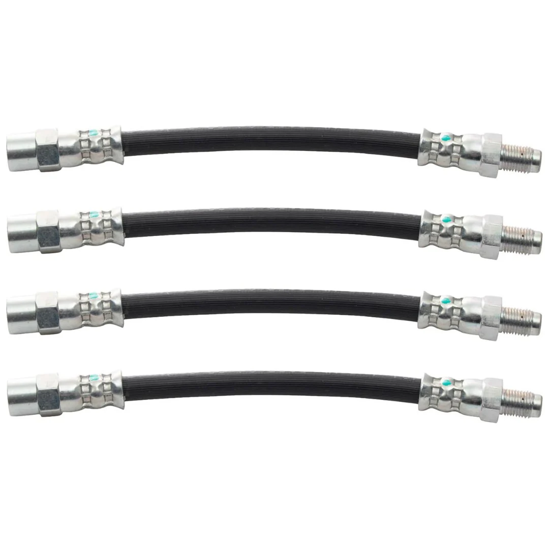 TRQ Brake Hose Set Compatible With 1994-1998 Audi Cabriolet