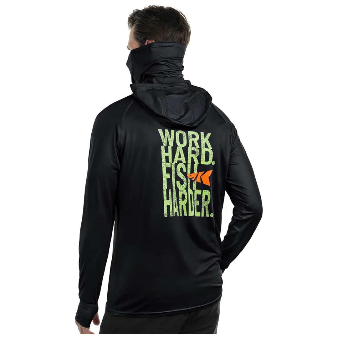 UPF 50 Sun Protection Hoodie With Built-In Neck Gaiter