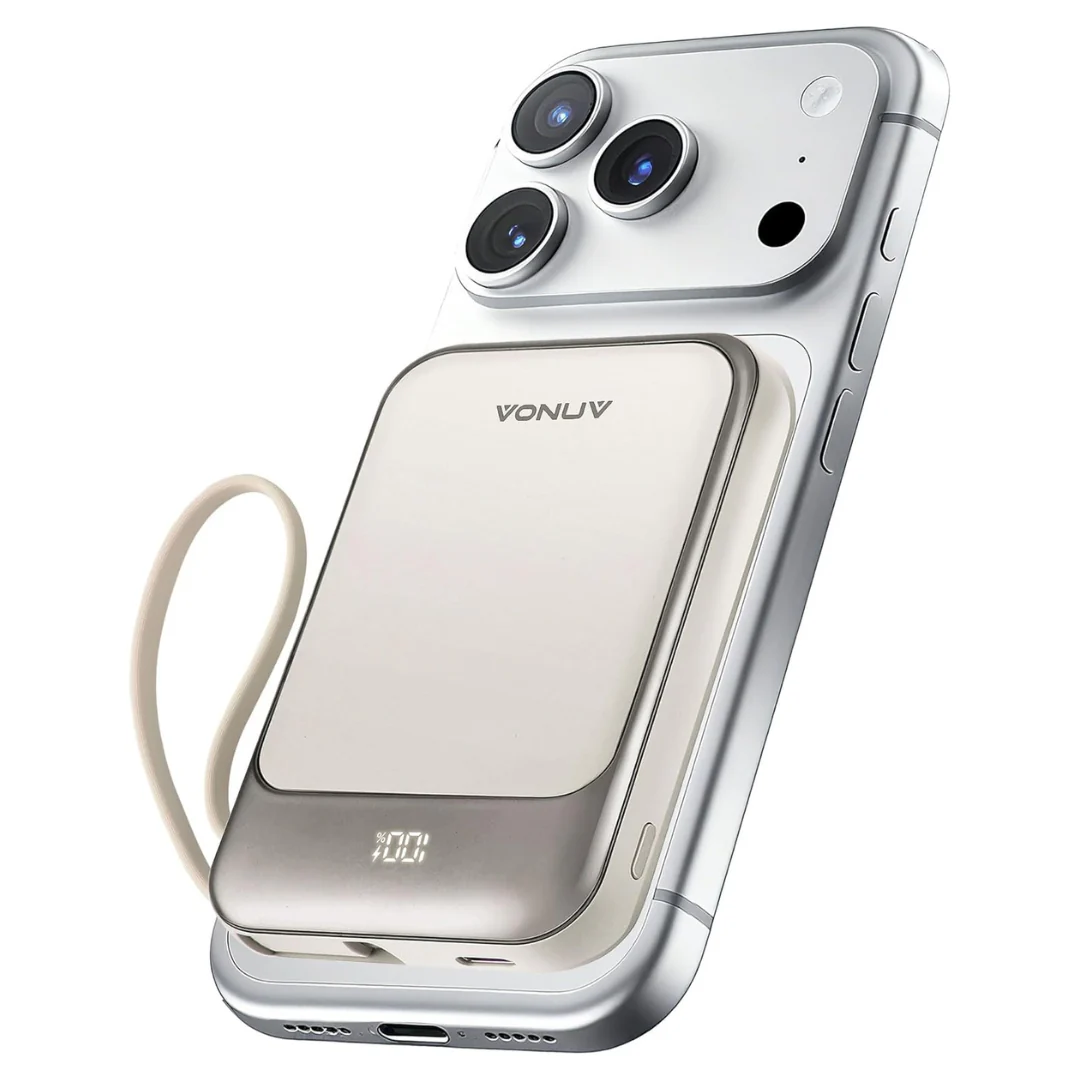 Vonuv 10000mAh 15W Max Fast Charging Magnetic Power Bank
