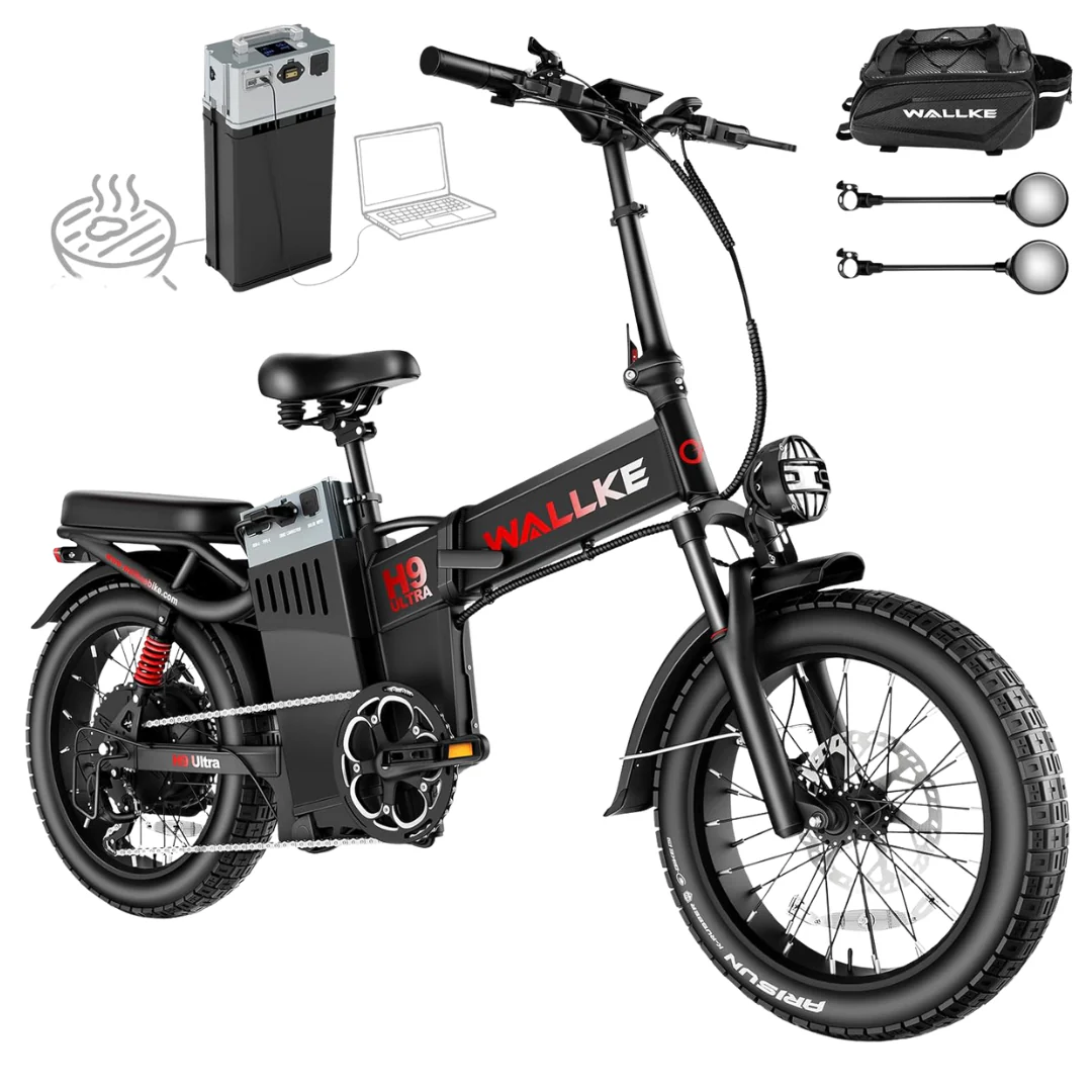 Wallke H9 ULTRA Portable Power Station Electric Bike