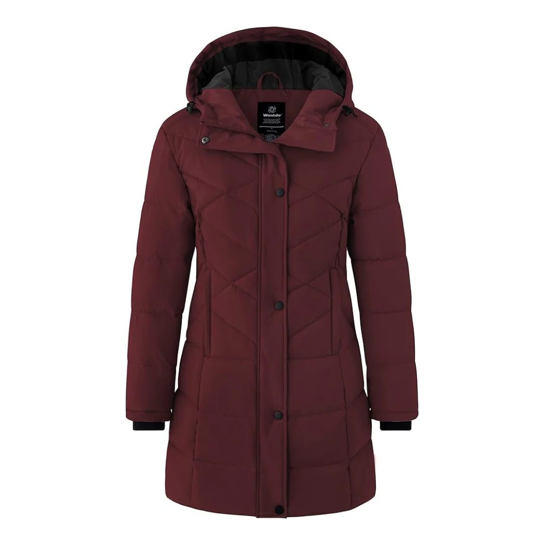 Wantdo Women's Quilted Thicken Winter Rain