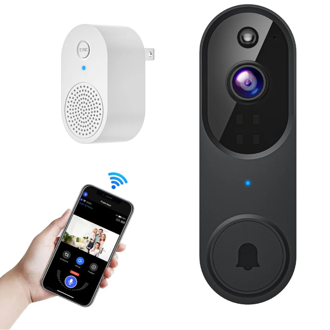Wi-Fi 2.4G Video Doorbell Camera with Two Way Audio