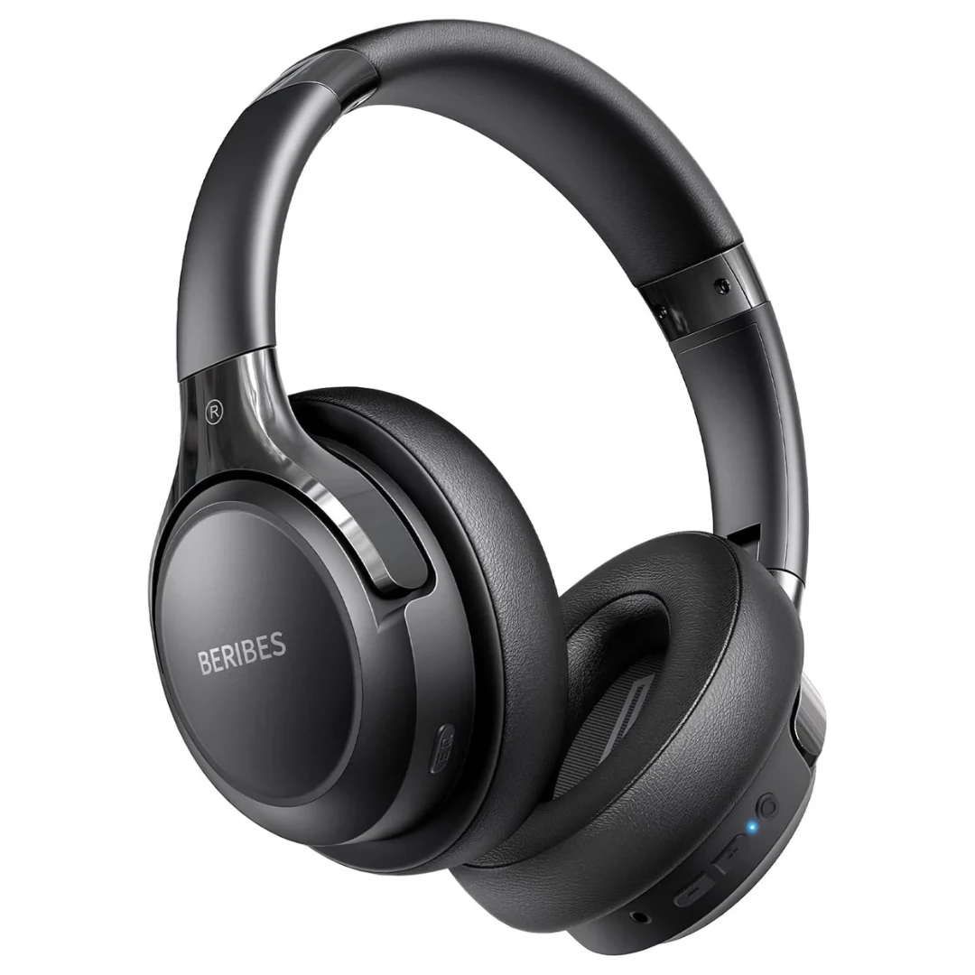 Wireless HiFi Stereo Over-Ear Headphones With Microphone