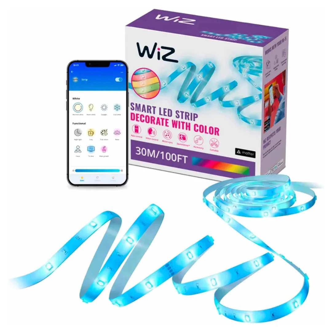 WiZ 100-Ft RGB Color-Changing LED Light Strip