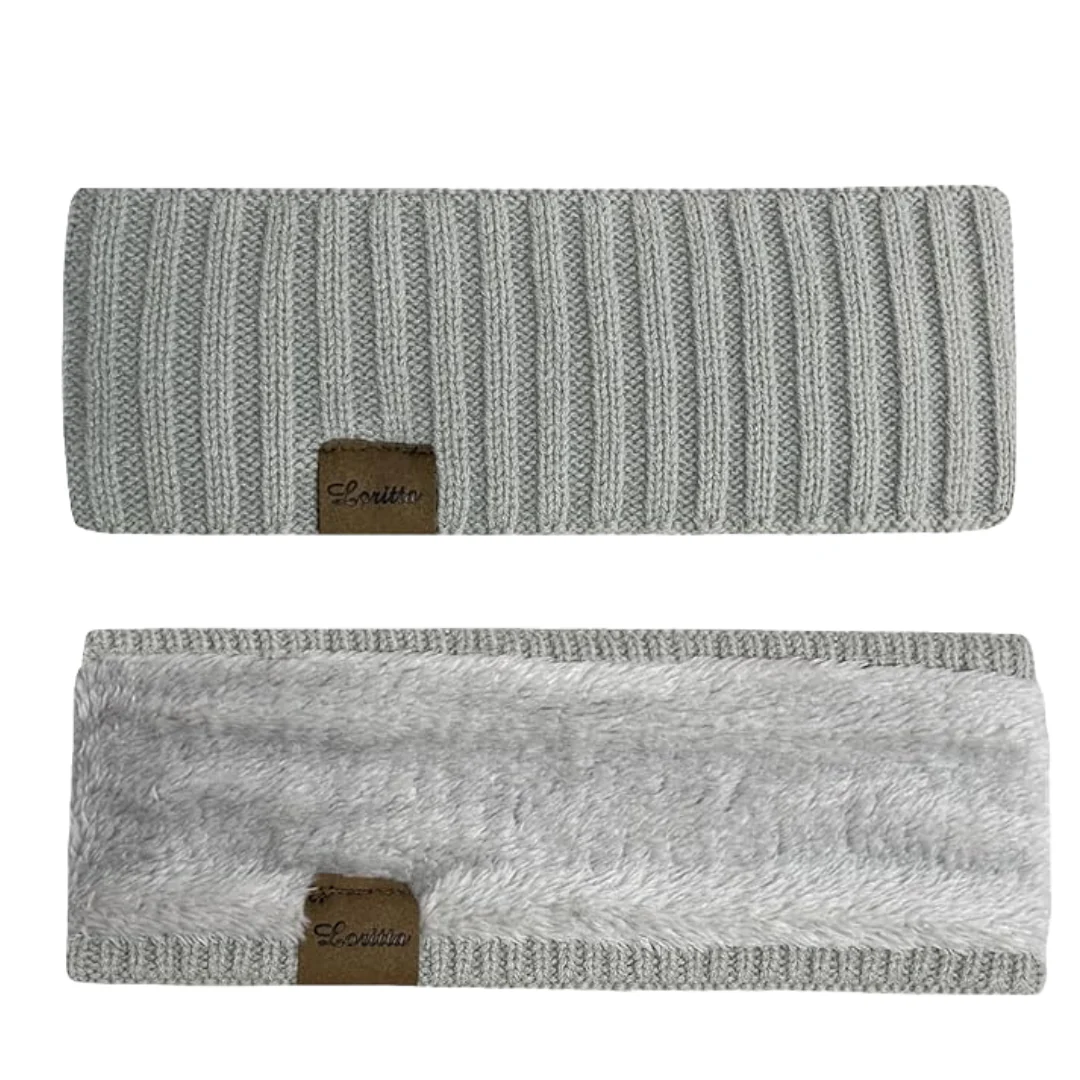 Women's Winter Ear Warmer Headband With Fleece Lining