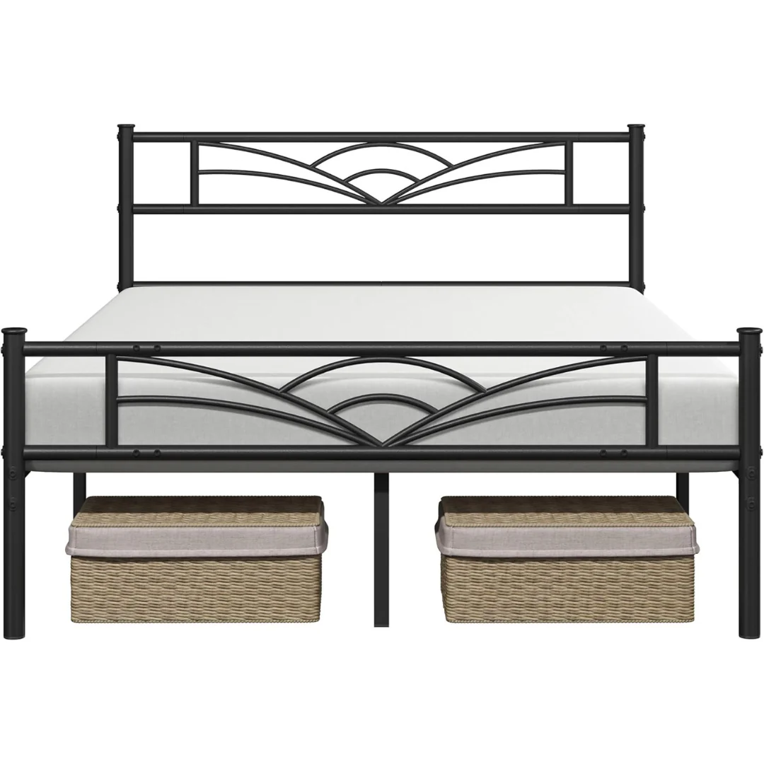 Yaheetech Queen Metal Platform Mattress Foundation Bed Frames
