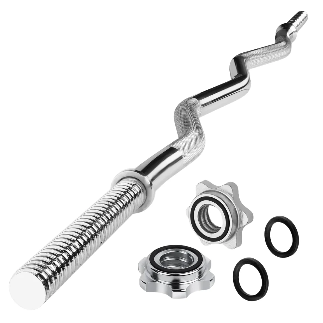 Yes4All 60" Standard Straight Barbell / 47" EZ Curl Bar