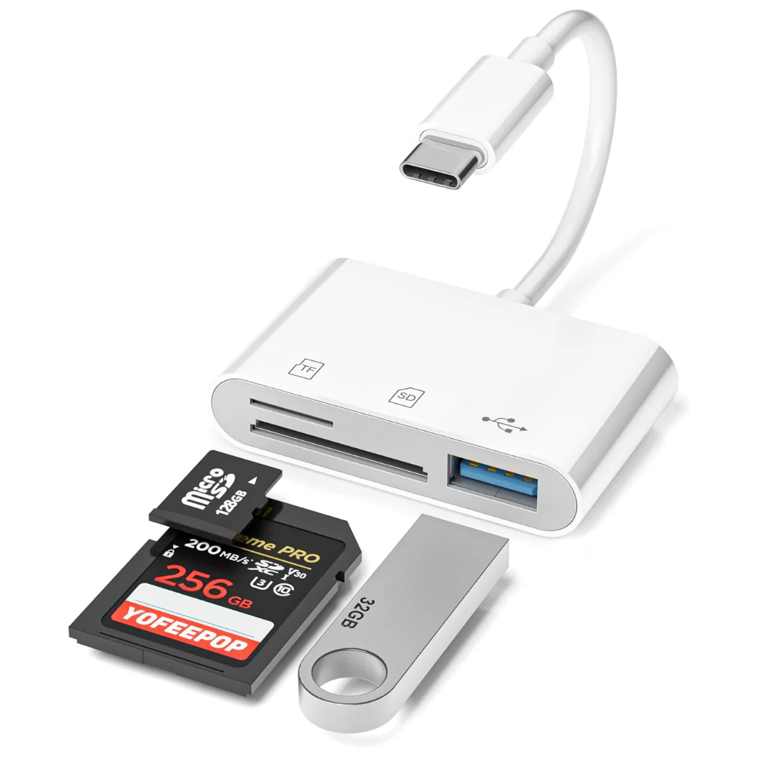YOFEEPOP USB 3.0 Type-C SD Memory Card Reader Adapter